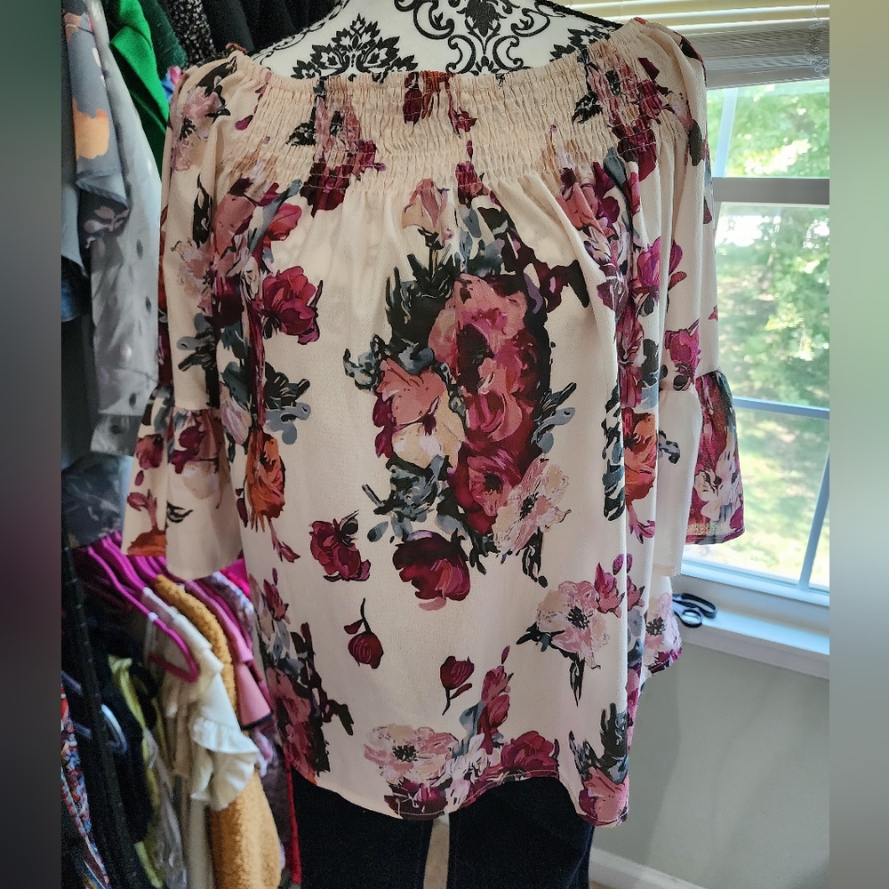 Amazon bell sleeve flowing shirt
